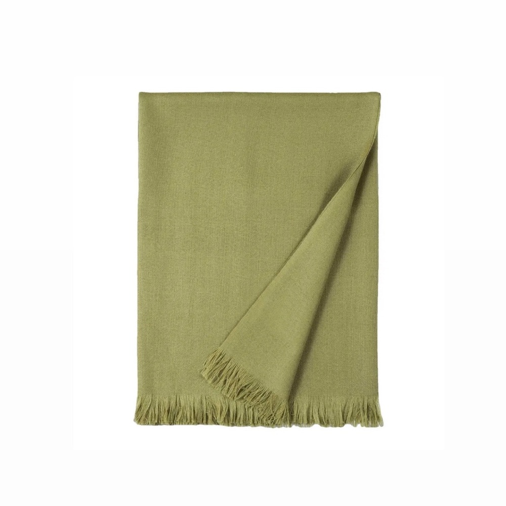 Eric Bompard Paris Green Cashmere Scarf